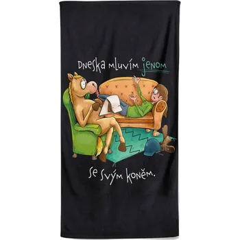 IMPAR Osuška 140 x 70 cm - Mluvím jen s koněm