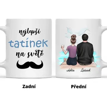 Hrnek - Tatínek a dcera - Nejlepší tatínek na světě 2. verze Černá