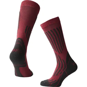 Pánské ponožky Kompresní podkolenky Warg Performance Merino Long Velikost ponožek: 43-46 / Barva: červená