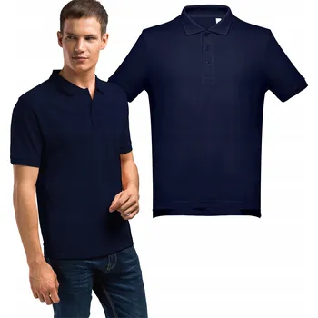 Pánské tričko Bavlněné polokošile S LÍMECEM krátký rukáv pod svetr námořnická modrá 5XL