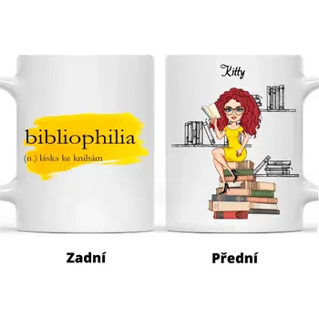 Hrnek - Miluji čtení 3. verze Modrá