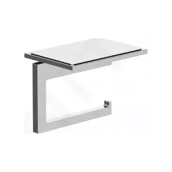 Kludi Vela C Držák toaletního papíru s poličkou, chrom, 3197105