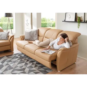 Pohovka Kožená pohovka 3-sed s motorovým výsuvným sedákem VITTORIA