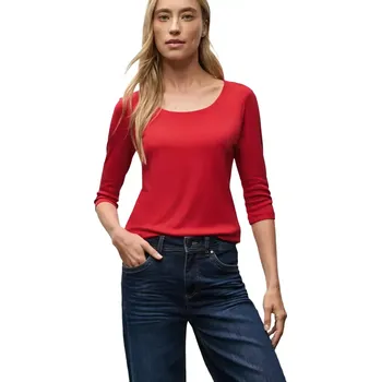 Dámské tričko Dámské tričko Street One 317588 červená velikost 36