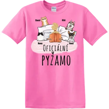Tričko - Oficiální pyžamo s knihou - až 4 mazlíčků Tričko / Šedá / S