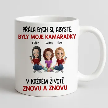 Hrnek -Přála bych si Růžová