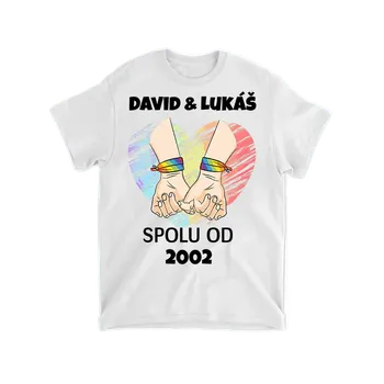 Tričko - Spolu od 2020 - LGBTQ+ Tričko / Šedá / 4XL