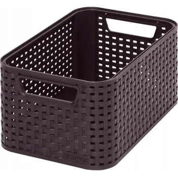 Úložný box CURVER košík, úložný box Rattan Style S hnědý 6l
