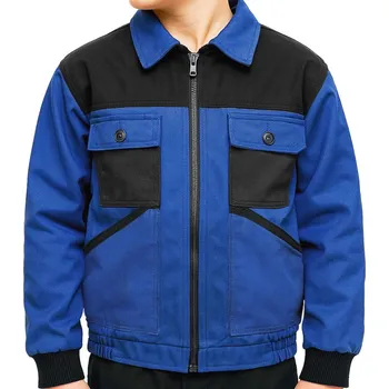 Chlapecká bunda Bunda dětská NIKA modročerná 146 - 164 (montérková bunda pro větší děti)