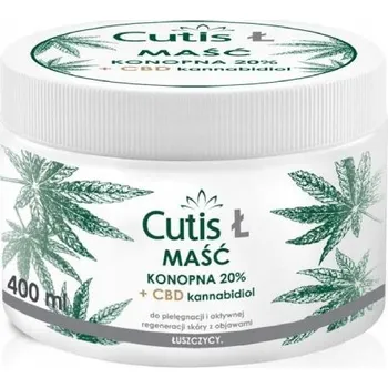 Bylinná léčivá mast Konopná mast 20% + CBD Cutis Ł na lupénku 400 ml
