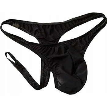 Dámské spodní prádlo Pánská Tanga ze Saténu s Odepínacím Předním Dílem - Univerzální Velikost