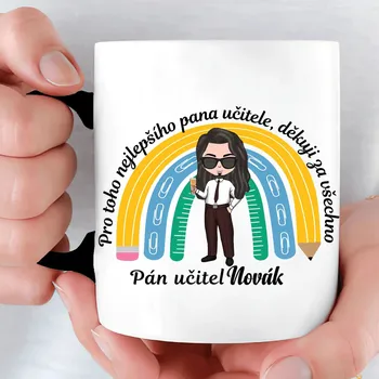 Hrnek - Děkuji, jste ta nejlepší učitelka Růžová