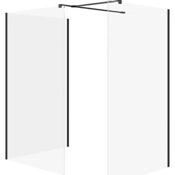 Cersanit Mille SET B811 Walk-In černý čiré sklo S601-198