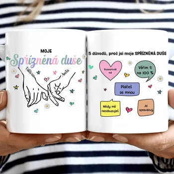 Hrnek - 5 důvodů, proč jsi moje nejlepší kamarádka Bílá