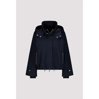 Dámský kabát Bunda Monari 9045 tmavě modrá krátká s kapucí Velikost: 40