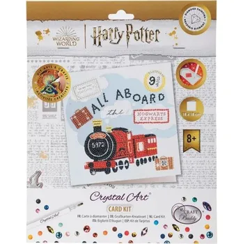 plyšák Crystal Art pohlednice - Bravický expres, 18x18cm