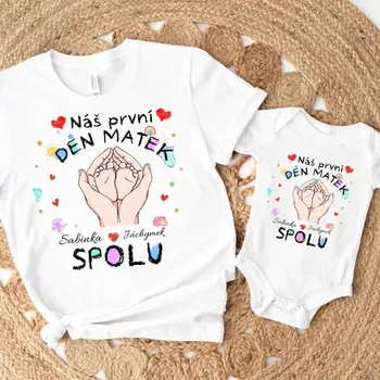 Set pro maminku a miminko - Náš první den matek spolu 2 3XL / 12-18m
