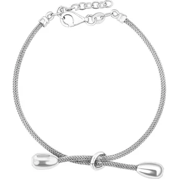 Náramek Stříbrný pletený náramek Solaris STF2338B