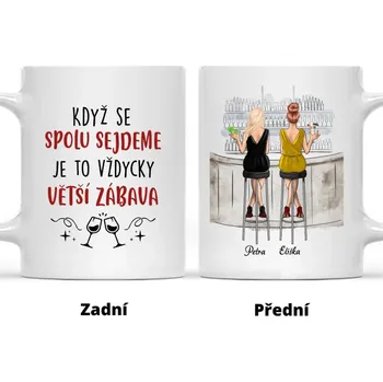 Hrnek - Nejlepší kamarádka Bar - Když se spolu sejdeme, je to vždycky větší zábava. Červená