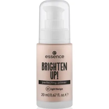 Podkladová báze na tvář essence BRIGHTEN UP! Perfecting Primer tekutá podkladová báze pod make-up odstín 01 Light Beige 20 ml