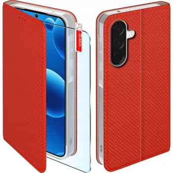 Pouzdro na mobilní telefon Pouzdro s klopou KrainaGSM pro Samsung Galaxy A56, červené