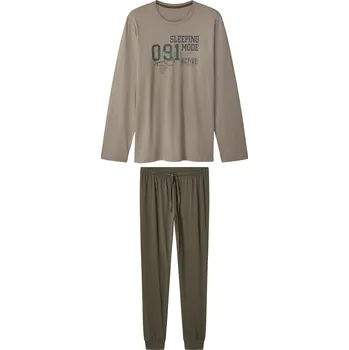 Pánské pyžamo esmara Men Pánské pyžamo (šedá/khaki, L (52/54))