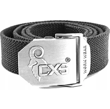 Opasek Černý textilní Pásek ke kalhotám Strong pánský opasek CXS NAVAH 150 cm