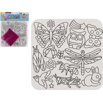 kreativní sada Kreativní sada kouzlení s fóliovými obrázky třpytivé zvířata v sáčku 22x27cm