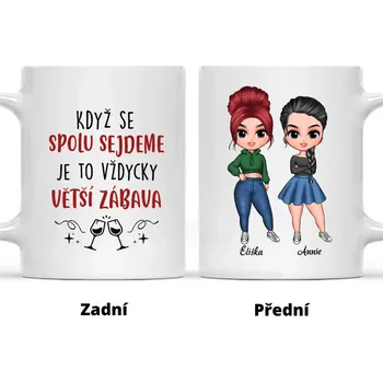 Hrnek - Nejlepší kamarádka Chibi - Když se spolu sejdeme, je to vždycky větší zábava Bílá