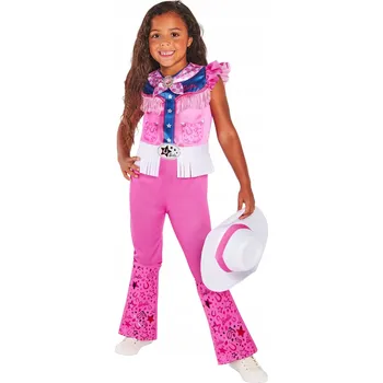 Karnevalový kostým Kostým Barbie Kovbojka Cowgirl s licencí 9-10 let 134-140 cm