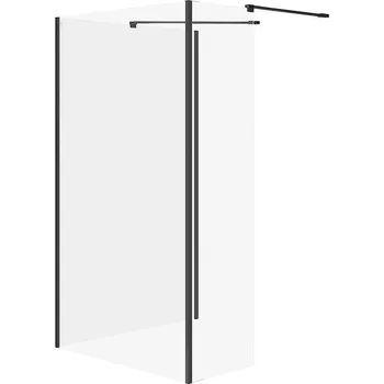 Cersanit Mille SET B799 Walk-In pevný černý čiré sklo S601-186