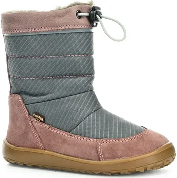 Dívčí zimní obuv Froddo UP G3160249-5 Grey/Pink barefoot zimní sněhule Velikost boty (EU): 33, Vnitřní délka boty: 217, Vnitřní šířka boty: 78