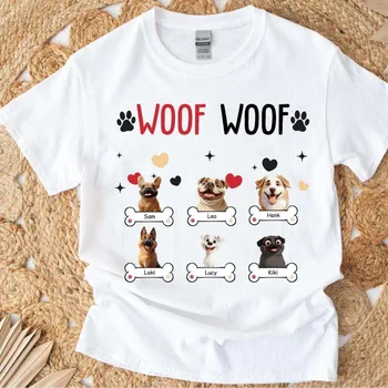 Tričko - Woof woof - až 6 psi 3D Tričko / Šedá / M