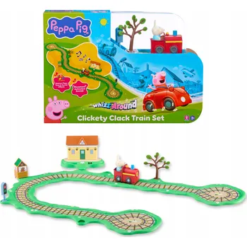Prasátko Peppa Pig Vláčkodráha - hrací set s figurkami