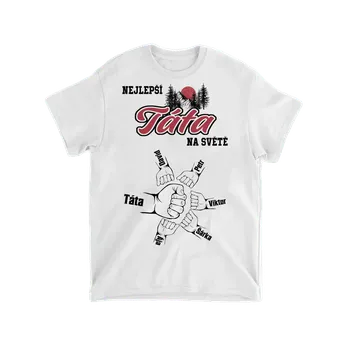 Tričko - Nejlepší dědeček na světě 3 - až 14 dětí Tričko / Bílá / 3XL