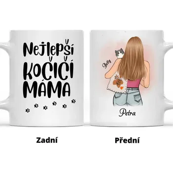 Hrnek - Kočičí máma - Hug Růžová