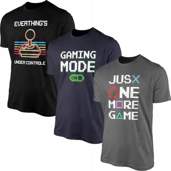 Pánské tričko Pánská trička pro hráče, 3 x tričko Tričko 100% Bavlna 3 ks (3PAK)