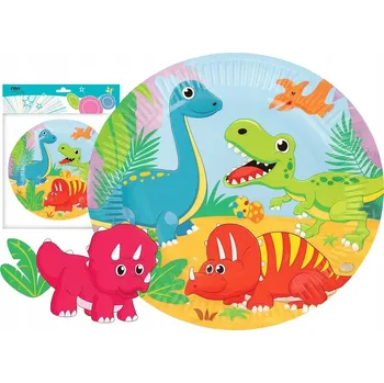 Talíř Ravi dinosauří talíře 18 cm 6 ks