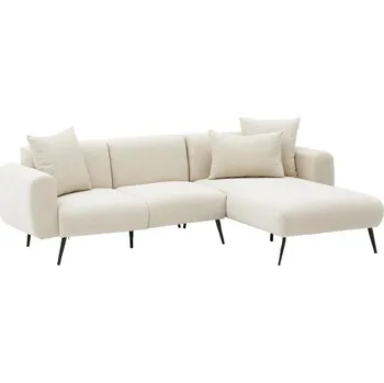 Sedací souprava Rohová sedací souprava do L PISA krémová pravá