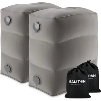 Polštář Opěrka nohou do letadla, nafukovací polštář pod nohy na cesty, 2 ks