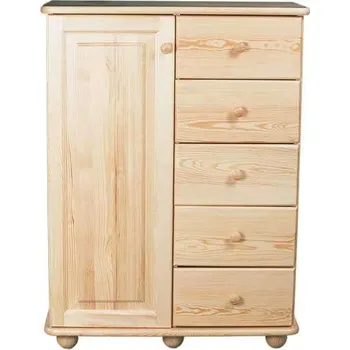 Komoda ZEVYT-NABYTEK komoda z masivu K33, šířka 85 cm, výška 93 cm