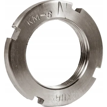 Matice LOŽISKOVÁ MATICE KM6 M30x1,5 DIN981 POZINKOVANÁ