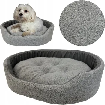 Pelíšek pro psa Šiška pelíšek pro psa stříbrný 57 cm x 45 cm