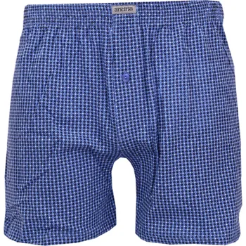 Boxerky Trenky Andrie s drobným geometrickým vzorem PS5927 modrá velikost 3XL-62/64
