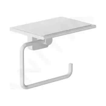 Kludi Vela S Držák toaletního papíru s poličkou, matná bílá, 2597153