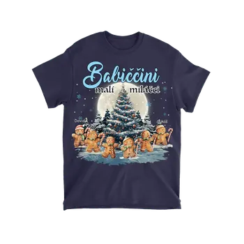 Tričko - Babiččini malí miláčci 2 - Až 10 dětí Tričko / Černá / 4XL