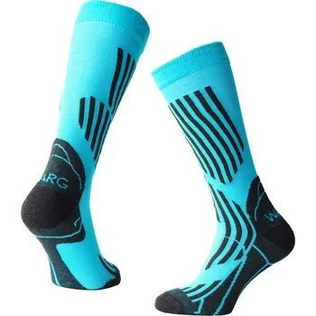 Kompresní podkolenky Warg Performance Merino Long Velikost ponožek: 39-42 / Barva: modrá