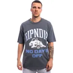 Triko Rip N Dip - White Panther Tee - Charcoal velikost XL
