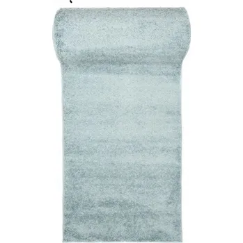 Koberec Makro Abra Běhoun Shaggy DELHI SFG 7388A Jednobarevný zelený Šíře: 60 cm