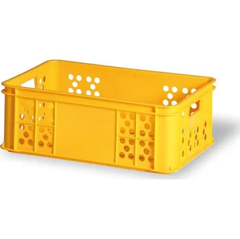 Přepravka na jídlo Plastová přepravka na pečivo typ S 220-15 60 x 40 x 22 cm žlutá